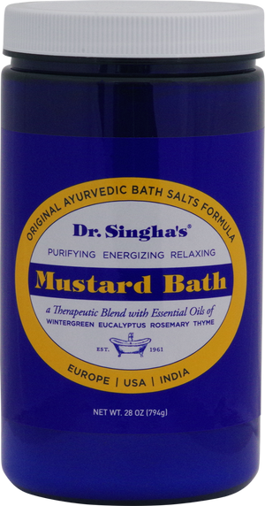 Mustard Bath (28 oz) 3 pack. Slightly scuffed labels or canisters.  Perfect Powder